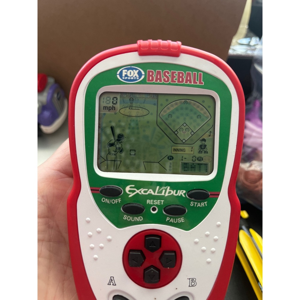 Excalibur Fox Sports Baseball Handheld Electronic Game Model FX202 Vintage 2006